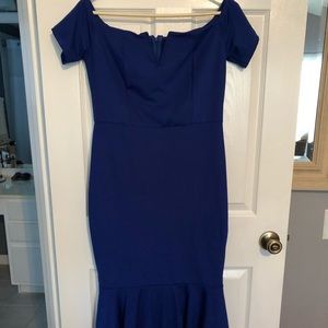 Blue cocktail dress